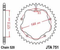 800Wx800H-3068577-2 EK/JT Kettingkit 520SRX2 14/38 - ultralicht achtertandwiel