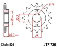 800Wx800H-3068577-3 EK/JT Kettingkit 520SRX2 14/38 - ultralicht achtertandwiel