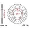 EK/JT Kettingkit 520SRX2 15/46 - standaard achtertandwiel
