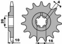 800Wx800H-3068893-3 EK/PBR Kettingkit 520SRX2 13/52 - ultralicht hard geanodiseerd achtertandwiel