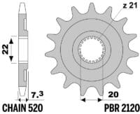 800Wx800H-3069024-3 EK/PBR Kettingkit 520SRX2 13/49 - ultralicht achtertandwiel