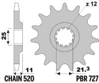 800Wx800H-3069087-3 EK/PBR Kettingkit 520SRX2 15/48 - ultralicht achtertandwiel