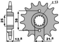 800Wx800H-3069128-3 EK/PBR Kettingkit 520SRX2 14/49 - standaard achtertandwiel