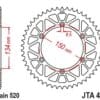 EK/JT Kettingkit 520M3 14/49 - ultralicht achtertandwiel