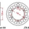 EK/JT Kettingkit 520M3 14/49 - ultralicht achtertandwiel
