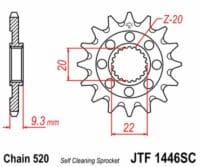 800Wx800H-3069302-3 EK/JT Kettingkit 520M3 13/50 - ultralicht achtertandwiel