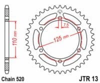 800Wx800H-3069480-2 EK/JT Kettingkit 520H 14/41 - standaard achtertandwiel