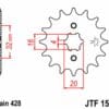 EK/JT Kettingkit 428SR 14/53 - standaard achtertandwiel