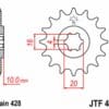 EK/JT Kettingkit 428SR 14/56 - standaard achtertandwiel