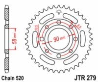 800Wx800H-3069604-2 EK/JT Kettingkit 520H 14/31 - standaard achtertandwiel