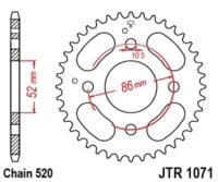 800Wx800H-3069612-2 EK/JT Kettingkit 520H 14/30 - standaard achtertandwiel