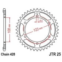 EK/JT Kettingkit 428ZVX 13/60 - standaard achtertandwiel
