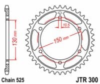 800Wx800H-3069739-2 EK/JT Kettingkit 525SRX2 16/46 - standaard achtertandwiel