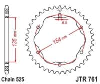 800Wx800H-3069968-2 EK/JT Kettingkit 525ZVX3 15/41 - standaard achtertandwiel