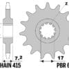 EK/PBR Kettingkit 420SR 14/47 - standaard achtertandwiel