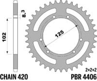 800Wx800H-3070318-2 EK/PBR Kettingkit 420SR 11/53 - standaard achtertandwiel
