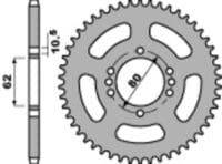 EK/PBR Kettingkit 428ZVX 16/49 - standaard achtertandwiel