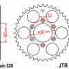 JT/JT Kettingkit 520HDS 17/49 Standaard - Standaard achtertandwiel