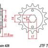 JT/JT Kettingkit 428HDR 14/37 Standaard - Standaard achtertandwiel