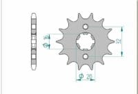 800Wx800H-3070429-3 AFAM Kettingkit 428XMR2 14/48 - Standaard achtertandwiel