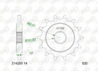800Wx800H-3070431-3 AFAM Kettingkit 520XLR2 14/69 - Standaard achtertandwiel