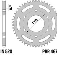 800Wx800H-3070613-2 Kettingkit EK/PBR 520MVXZ2 15/42 - ultralicht hard geanodiseerd achtertandwiel