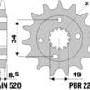 800Wx800H-3070613-3 Kettingkit EK/PBR 520MVXZ2 15/42 - ultralicht hard geanodiseerd achtertandwiel