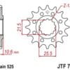 800Wx800H-3070679-3 EK/JT Kettingkit 525SRX2 14/42-114 - Standaard achtertandwiel