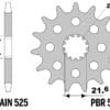 800Wx800H-3070735-3 EK/PBR Kettingkit 525SRX2 16/46/118 - standaard Achtertandwiel