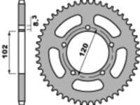 800Wx800H-3070782-2 EK/PBR Kettingkit 420SR 11/47 - Standaard achtertandwiel