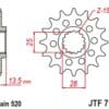 800Wx800H-3070797-3 EK/JT Kettingkit 520ZVX3 15/42 - Standaard achtertandwiel