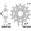 800Wx800H-3070812-3 EK/PBR Kettingkit 520MVXZ2 17/39 - Standaard achtertandwiel