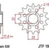 800Wx800H-3070822-4 EK/JT Kettingkit 520ZVX3 16/43 - Standaard achtertandwiel