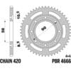 EK/PBR Kettingkit 420DEH 15/38/110 - Standaard achtertandwiel
