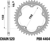 EK/PBR Kettingkit 520MVXZ2 16/43-116 - Versterkt achtertandwiel