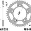 EK/PBR Kettingkit 520 ZVX3 - 15/46-108 - Standaard achtertandwiel staal