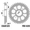 800Wx800H-3071035-2 EK/PBR Kettingkit 525MVXZ2 15/42-104 - Versterkt achtertandwiel