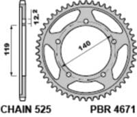 800Wx800H-3071052-2 EK/PBR Kettingkit 525 ZVX3 - 17/45-128 - Standaard achtertandwiel staal
