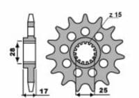 EK/PBR Kettingkit 520 ZVX3 - 15/42-116 – Standaard achtertandwiel staal