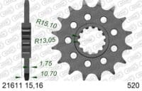 AFAM Kettingkit 520XMR3 16/43-108 - Standaard achtertandwiel