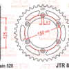 EK/JT Kettingkit 520 ZVX3 - 16/42-114 – Standaard achtertandwiel staal