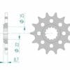 800Wx800H-3071444-3 AFAM Kettingkit 520 XSR - 16/44-110 – Standaard achtertandwiel aluminium
