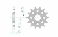 800Wx800H-3071444-3 AFAM Kettingkit 520 XSR - 16/44-110 – Standaard achtertandwiel aluminium