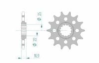 800Wx800H-3071452-3 AFAM Kettingkit 520 XSR - 16/48-116 – Standaard achtertandwiel aluminium