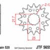 EK/JT Kettingkit 520 SRX2 - 13/40-92 – Standaard achtertandwiel staal