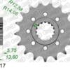 800Wx800H-3071765-3 AFAM Kettingkit 520 XHR4 - 17/43-110 – Standaard achtertandwiel staal