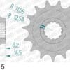800Wx800H-3071984-3 AFAM Kettingkit 520 XHR4 - 15/43-106 – Standaard achtertandwiel staal