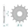 AFAM Kettingkit 525 XHR4 - 17/41-116 – Standaard achtertandwiel staal