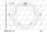 AFAM Kettingkit 525 XHR4 - 15/41-110 – Standaard achtertandwiel staal