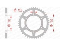 800Wx800H-3072117-2 AFAM Kettingkit 520 XSR4 - 14/43-112 – Standaard achtertandwiel staal